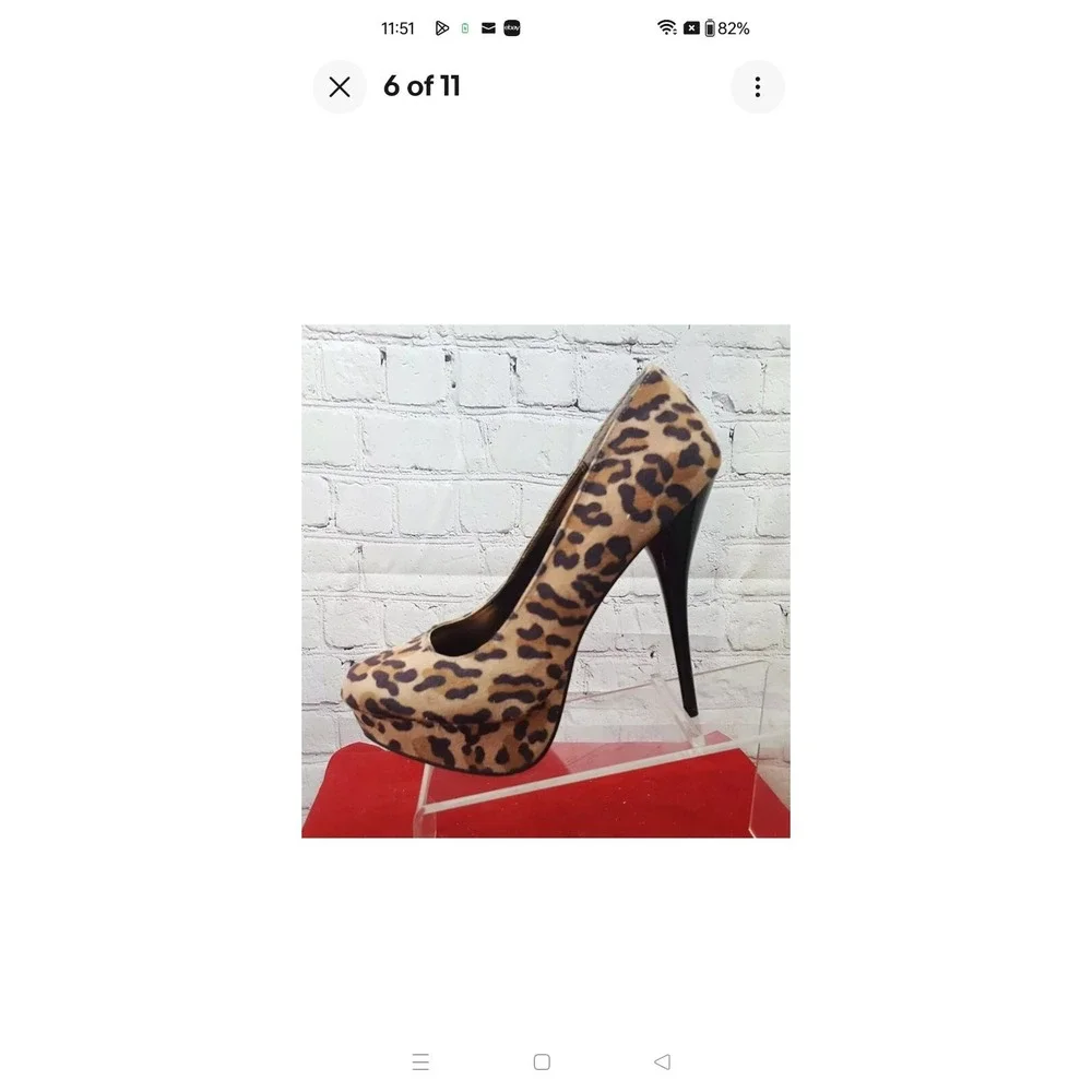 Charlotte Russe‎ Platform Leopard Print With 6